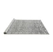Sideview of Machine Washable Solid Gray Modern Rug, wshabs4754gry