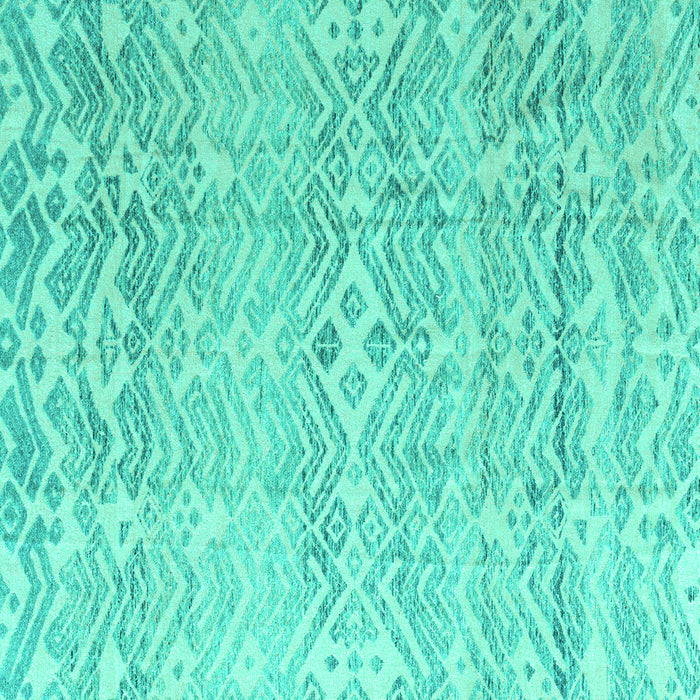 Square Machine Washable Solid Turquoise Modern Area Rugs, wshabs4754turq
