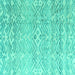 Square Machine Washable Solid Turquoise Modern Area Rugs, wshabs4754turq