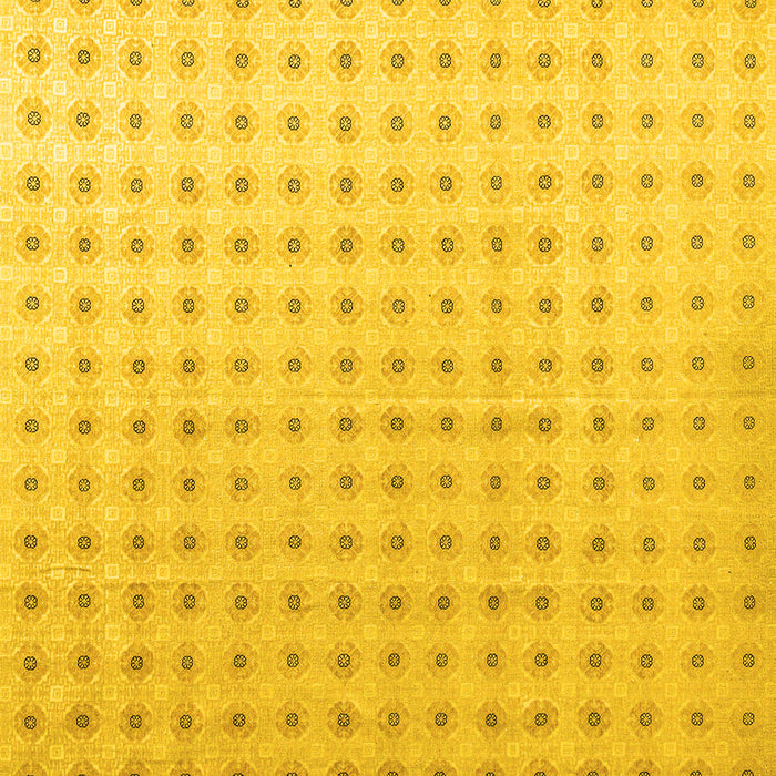 Square Machine Washable Abstract Yellow Modern Rug, wshabs4755yw