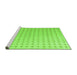 Sideview of Machine Washable Abstract Green Modern Area Rugs, wshabs4755grn