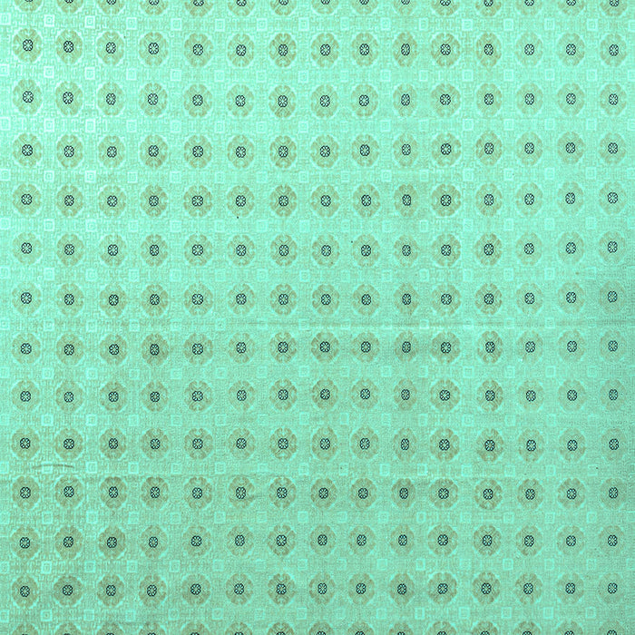 Square Machine Washable Abstract Turquoise Modern Area Rugs, wshabs4755turq