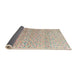 Sideview of Abstract Camel Brown Modern Rug, abs4756