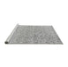 Sideview of Machine Washable Abstract Gray Modern Rug, wshabs4756gry