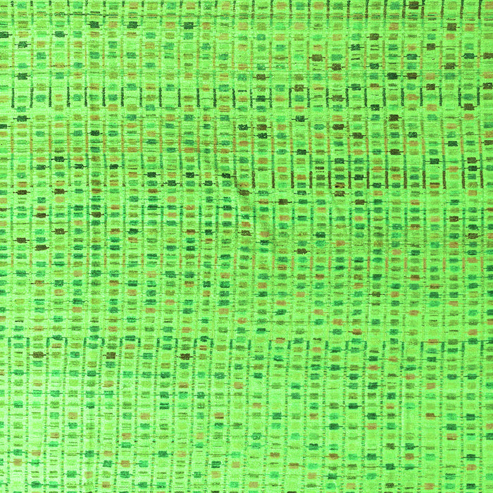 Square Machine Washable Abstract Green Modern Area Rugs, wshabs4756grn