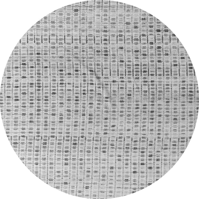Round Abstract Gray Modern Rug, abs4756gry