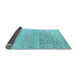 Sideview of Abstract Light Blue Modern Rug, abs4756lblu