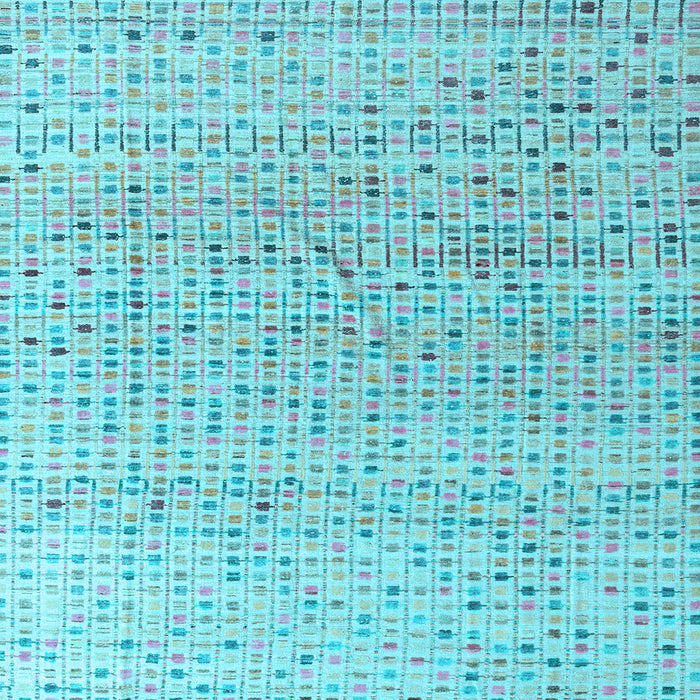 Square Machine Washable Abstract Light Blue Modern Rug, wshabs4756lblu