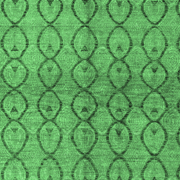 Machine Washable Abstract Emerald Green Modern Area Rugs, wshabs4757emgrn