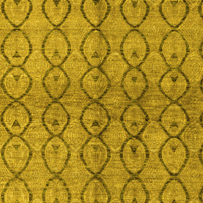 Machine Washable Abstract Yellow Modern Rug, wshabs4757yw