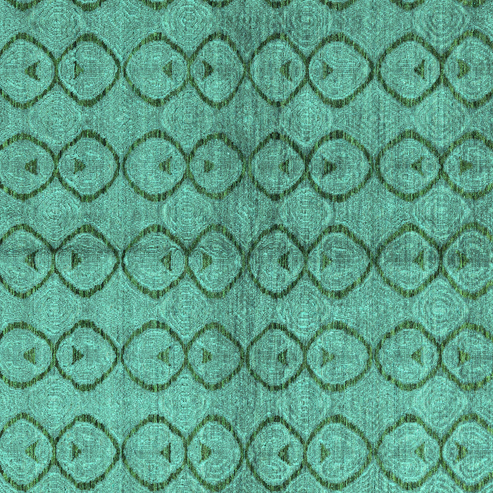 Square Machine Washable Abstract Turquoise Modern Area Rugs, wshabs4757turq