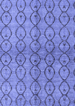 Abstract Blue Modern Rug, abs4757blu