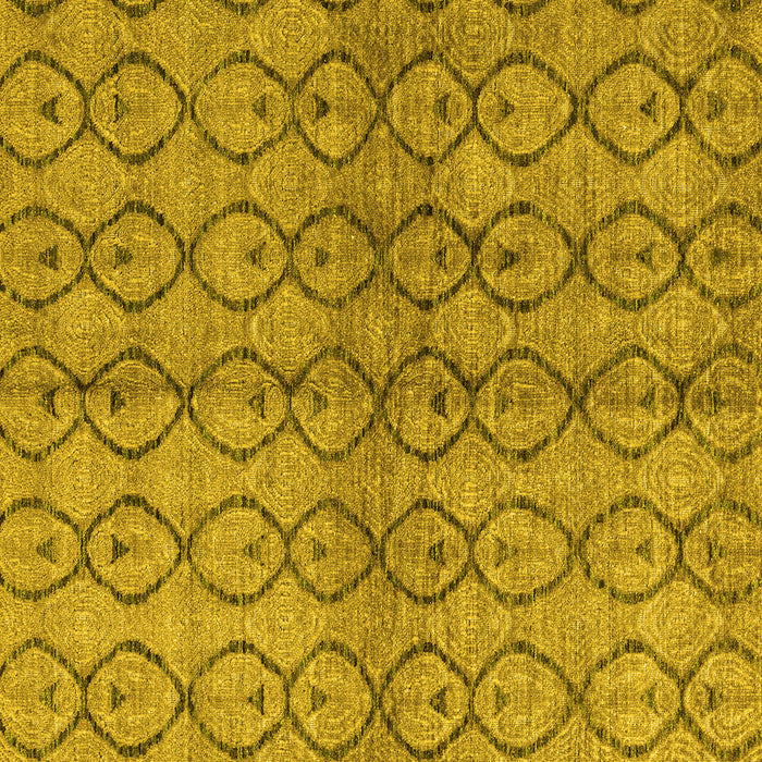 Square Abstract Yellow Modern Rug, abs4757yw