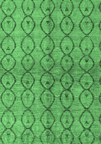 Abstract Emerald Green Modern Rug, abs4757emgrn