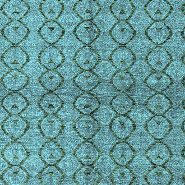 Square Abstract Light Blue Modern Rug, abs4757lblu