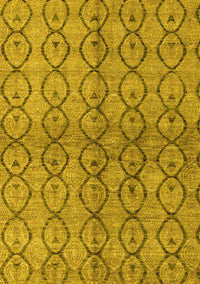 Abstract Yellow Modern Rug, abs4757yw