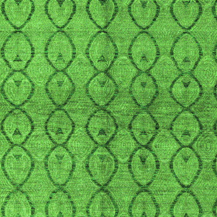 Machine Washable Abstract Green Modern Area Rugs, wshabs4757grn