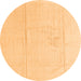 Round Abstract Orange Modern Rug, abs4758org