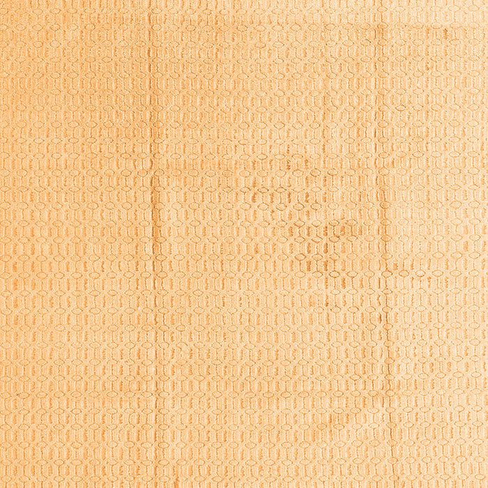 Square Machine Washable Abstract Orange Modern Area Rugs, wshabs4758org