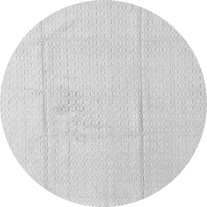 Round Abstract Gray Modern Rug, abs4758gry