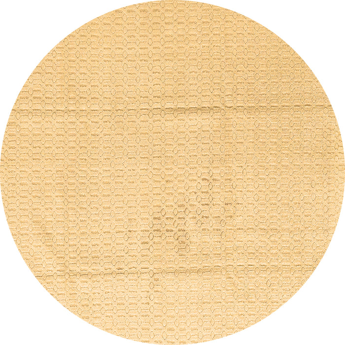Round Abstract Brown Modern Rug, abs4758brn