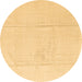 Round Abstract Brown Modern Rug, abs4758brn