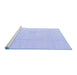 Sideview of Machine Washable Abstract Blue Modern Rug, wshabs4758blu