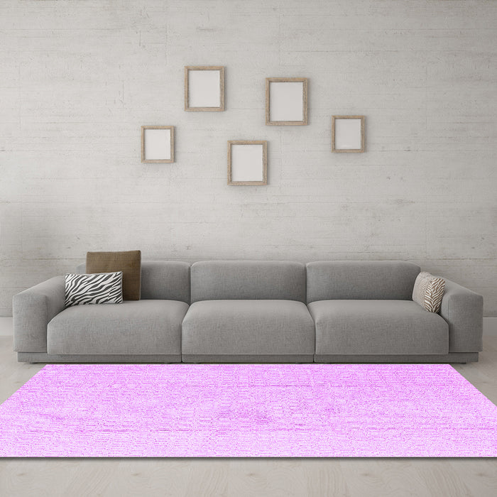 Machine Washable Abstract Purple Modern Area Rugs in a Living Room, wshabs4758pur