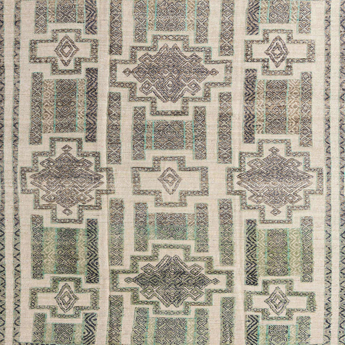 Square Abstract Khaki Green Modern Rug, abs4759