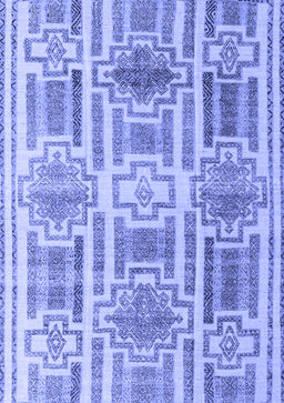 Abstract Blue Modern Rug, abs4759blu