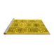 Sideview of Machine Washable Abstract Yellow Modern Rug, wshabs4759yw