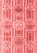 Abstract Red Modern Area Rugs