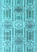 Abstract Light Blue Modern Rug, abs4759lblu