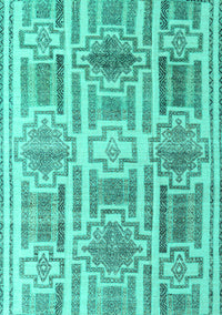 Abstract Turquoise Modern Rug, abs4759turq