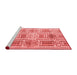 Modern Red Washable Rugs