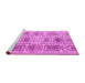 Sideview of Machine Washable Abstract Pink Modern Rug, wshabs4759pnk