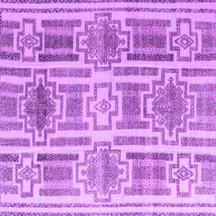Square Machine Washable Abstract Purple Modern Area Rugs, wshabs4759pur