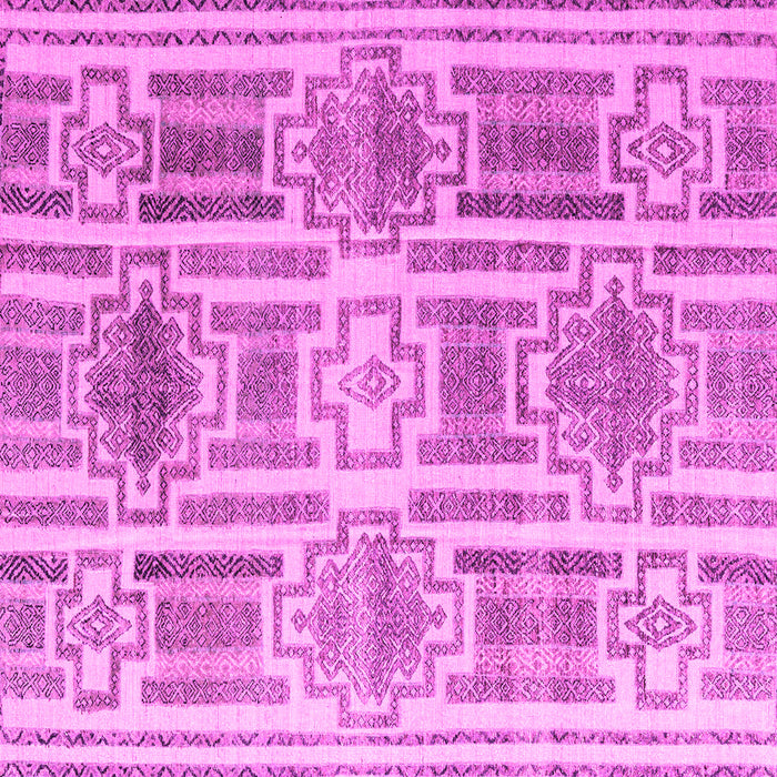 Square Machine Washable Abstract Pink Modern Rug, wshabs4759pnk