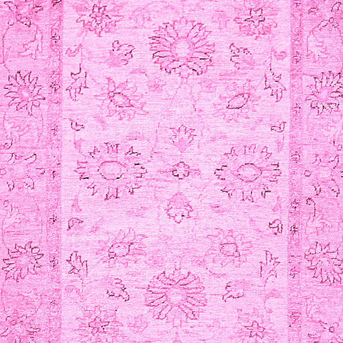Machine Washable Oriental Pink Traditional Rug, wshabs475pnk