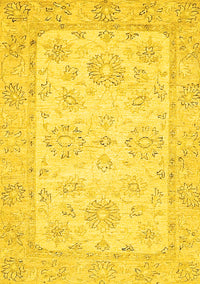 Oriental Yellow Traditional Rug, abs475yw