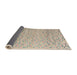 Sideview of Abstract Camel Brown Modern Rug, abs4760