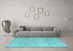 Machine Washable Abstract Light Blue Modern Rug in a Living Room, wshabs4760lblu