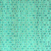 Square Abstract Turquoise Modern Rug, abs4760turq