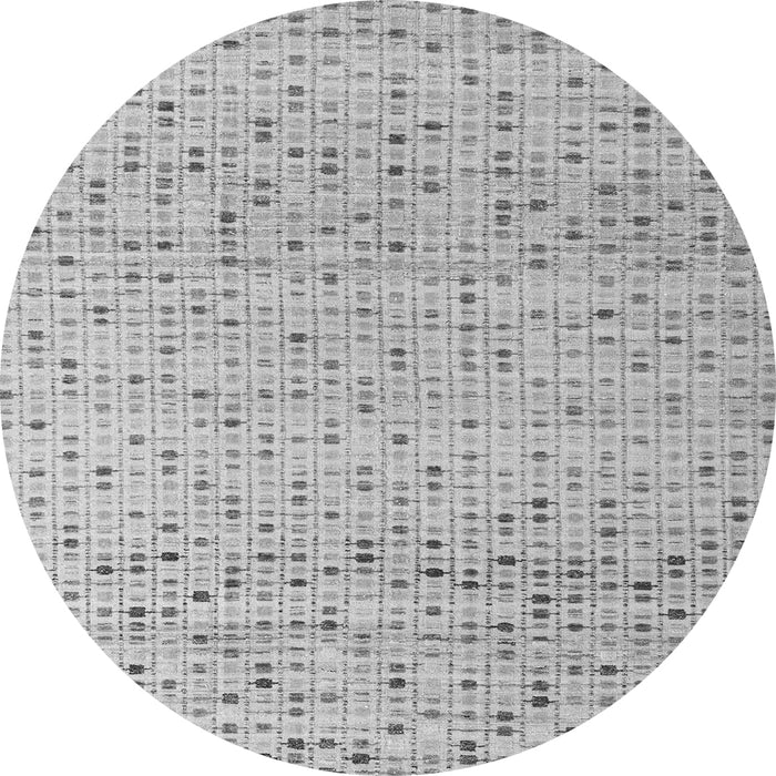 Round Abstract Gray Modern Rug, abs4760gry