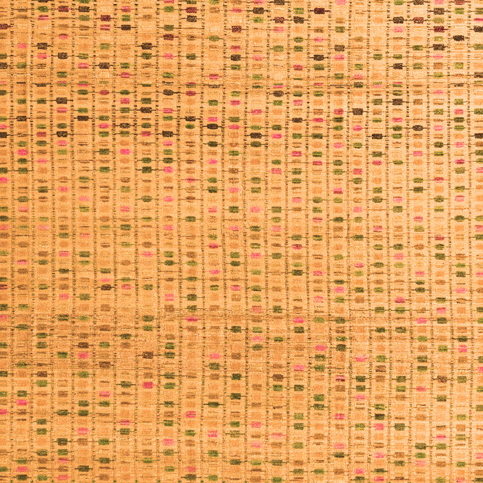 Square Machine Washable Abstract Orange Modern Area Rugs, wshabs4760org