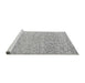 Sideview of Machine Washable Abstract Gray Modern Rug, wshabs4760gry