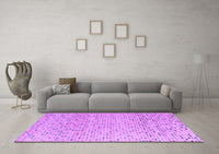 Machine Washable Abstract Purple Modern Rug, wshabs4760pur