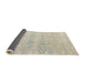 Sideview of Abstract Sage Green Modern Rug, abs4761