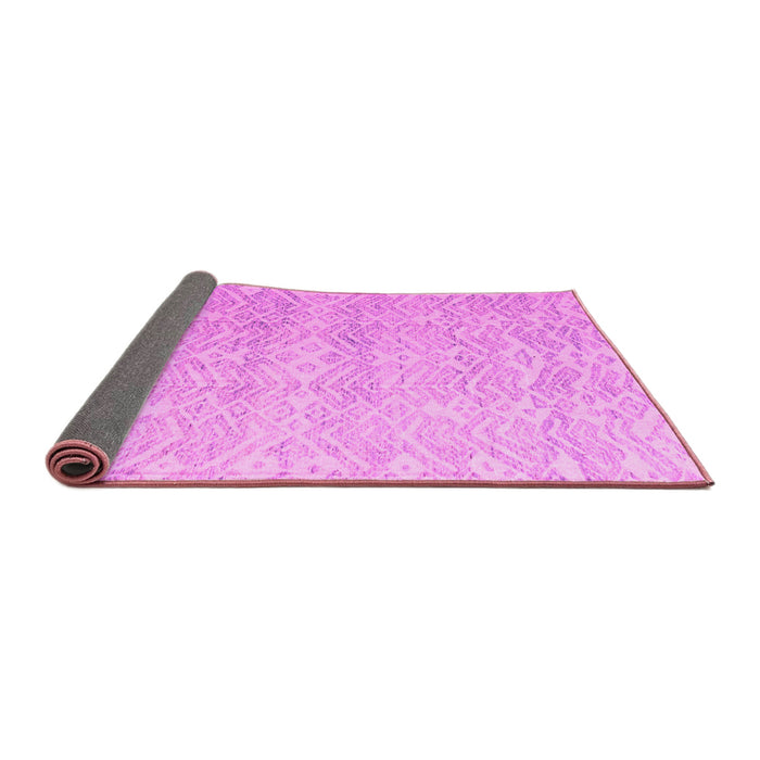 Sideview of Abstract Pink Modern Rug, abs4761pnk