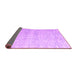 Sideview of Abstract Purple Modern Rug, abs4761pur